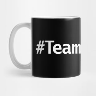 Team Johnny Hashtag Minimal Typography White Text Mug